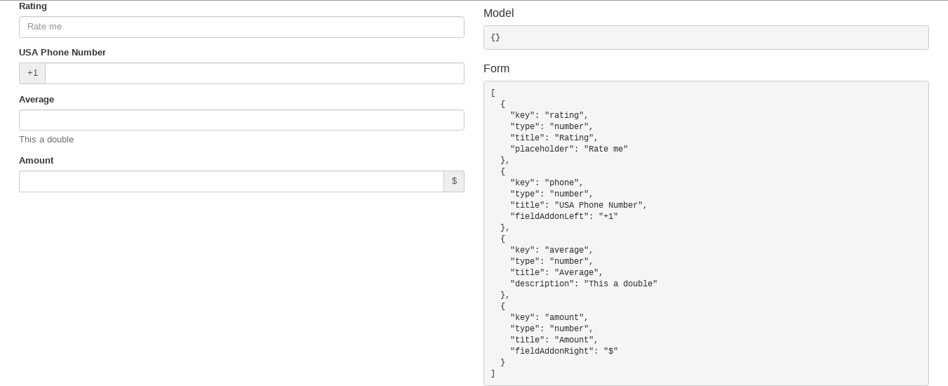 Demo NumberField